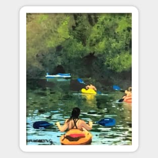 Floating the San Marcos River Sticker